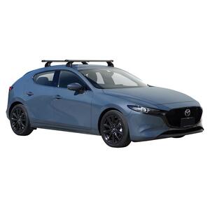 Prorack Black 2 Bar Heavy Duty Through Bar kit to suit Mazda 3 5dr Hatch (5/2019 - Current)