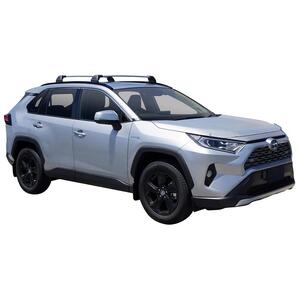 Prorack Silver 2 Bar Aero Flush Bar kit to suit Toyota Rav4 5dr SUV (5/2019 - Current)