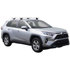 Prorack Black 2 Bar Aero Through Bar kit to suit Toyota Rav4 GX 5dr SUV (2019 - Current)