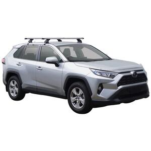 Prorack Silver 2 Bar Heavy Duty Through Bar kit to suit Toyota Rav4 GX 5dr SUV (2019 - Current)