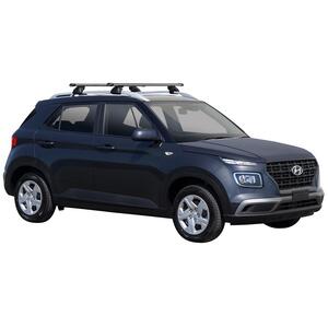 Prorack Silver 2 Bar Heavy Duty Through Bar kit to suit Hyundai Venue 5dr SUV (2020 - Current)
