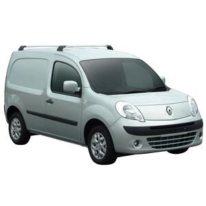 Prorack Silver 2 Bar Aero Flush Bar kit to suit Renault Kangoo 5dr Van (2008 - 2021)
