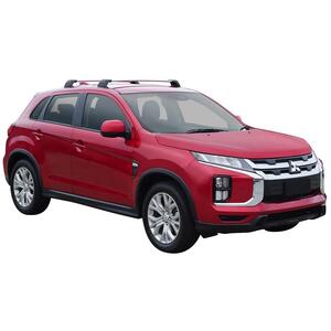 Prorack Silver 2 Bar Aero Flush Bar kit to suit Mitsubishi ASX 5dr SUV (11/2019 - Current)