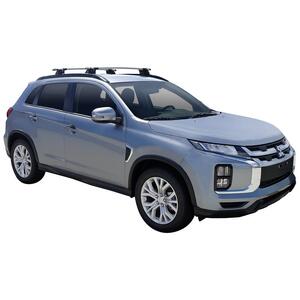 Prorack Black 2 Bar Aero Through Bar kit to suit Mitsubishi ASX 5dr SUV (12/2010 - Current)