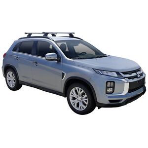 Prorack Silver 2 Bar Heavy Duty Through Bar kit to suit Mitsubishi ASX 5dr SUV (12/2010 - Current)