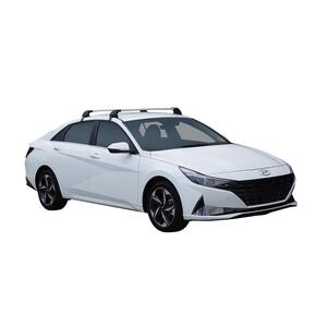 Prorack Black 2 Bar Aero Flush Bar kit to suit Hyundai i30 4dr Sedan (10/2020 - Current)