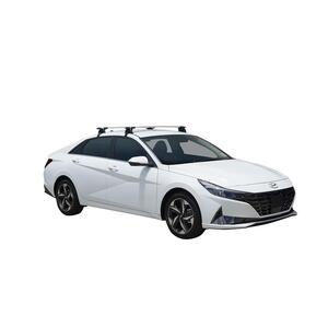 Prorack Silver 2 Bar Aero Through Bar kit to suit Hyundai i30 4dr Sedan (10/2020 - Current)