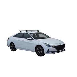 Prorack Silver 2 Bar Heavy Duty Through Bar kit to suit Hyundai i30 4dr Sedan (10/2020 - Current)