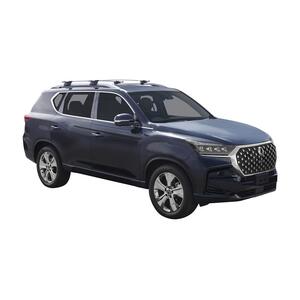 Prorack Black 2 Bar Aero Through Bar kit to suit SsangYong Rexton 5dr SUV (2017 - Current)