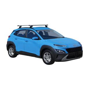 Prorack Silver 2 Bar Heavy Duty Through Bar kit to suit Hyundai Kona Electric 5dr SUV (3/2021 - 6/2023)