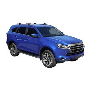 Prorack Black 2 Bar Aero Through Bar kit to suit Isuzu MU-X 5dr SUV (8/2021 - Current)