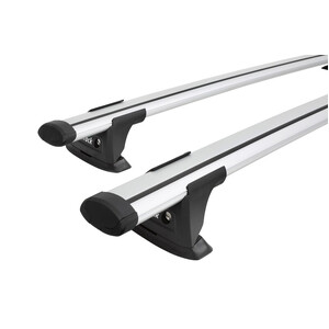 Prorack Silver 2 Bar Aero Through Bar kit to suit Toyota Highlander GXL 5dr SUV (6/2021 - Current)