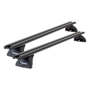 Yakima Black 2 Bar TrimHD Thru Bar Fixed Point Mount Crossbar Kit for Mazda 3 4dr Sedan (2009 - 2013)