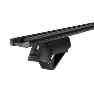 Yakima Black 2 Bar TrimHD Thru Bar Rail Mount Crossbar Kit for Peugeot 4007 5dr SUV (2007 - On)