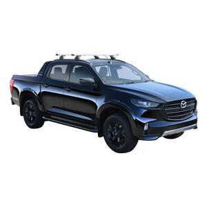 Prorack Silver 2 Bar Heavy Duty Through Bar kit to suit Mazda BT-50 Dual Cab SP 4dr Ute (12/2021 - Current)