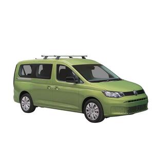 Prorack Silver 2 Bar Heavy Duty Through Bar kit to suit Volkswagen Caddy LWB 4dr Van (6/2021 - Current)