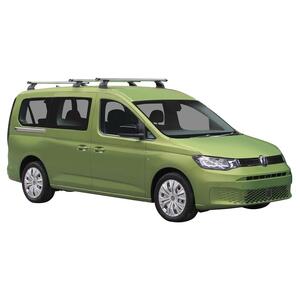 Prorack Silver 3 Bar Heavy Duty Through Bar kit to suit Volkswagen Caddy LWB 4dr Van (6/2021 - Current)