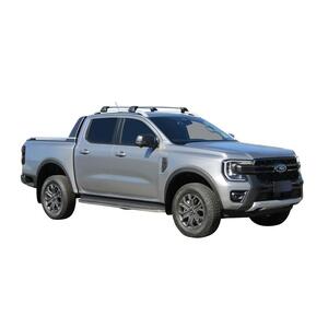 Prorack Silver 2 Bar Aero Flush Bar kit to suit Ford Ranger Wildtrak 4dr Ute (7/2022 - Current)