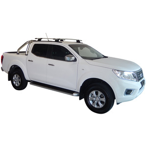 Prorack Black 2 Bar Aero Through Bar kit to suit Nissan Navara NP300 (D23) Dual Cab 4dr Ute (2015 - Current)