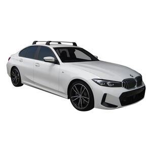 Prorack Black 2 Bar Aero Flush Bar kit to suit BMW 3 Series 4dr Sedan (10/2019 - Current)