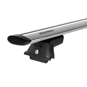 Yakima Silver 2 Bar JetStream Thru Bar Fixed Point Mount Crossbar Kit for Mercedes-Benz E-Class W213 4dr Sedan (06/2016 - 06/2024)