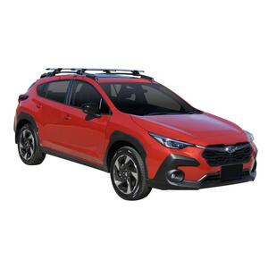 Prorack Silver 2 Bar Aero Through Bar kit to suit Subaru Crosstrek 5dr SUV (2023 - Current)