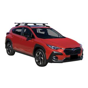 Prorack Silver 2 Bar Heavy Duty Through Bar kit to suit Subaru Crosstrek 5dr SUV (2023 - Current)
