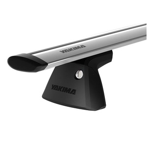 Yakima Silver 2 Bar JetStream Thru Bar Clamp Mount Crossbar Kit for Holden Barina TK 4dr Sedan (2006 - 2011)