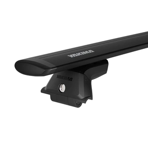 Yakima Black 2 Bar JetStream Thru Bar Fixed Point Mount Crossbar Kit for Mercedes-Benz C-Class W205 Glass Roof 2dr Coupe (2016 - On)