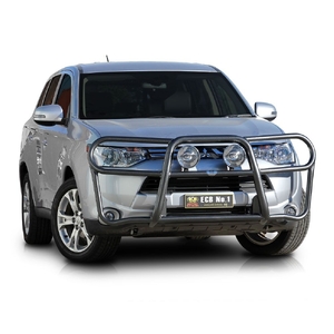 ECB Textura Black Roo Bar to suit Mitsubishi Outlander ZJ 11/12 - 12/13