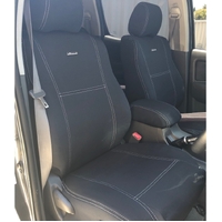 Wetseat Seat Cover Bundle with Black Stitching to suit Toyota Hilux N70 09/2009 - 07/2015 Dual Cab (SR5)