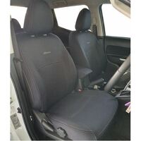 Wetseat Seat Cover Bundle with Black Stitching to suit Mitsubishi Triton MQ 06/2015 - 08/2018 Dual Cab (Exceed/Blackline)