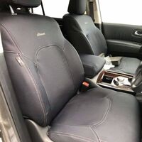 Wetseat Seat Cover Bundle with Charcoal Stitching to suit Nissan Patrol Y62 12/2012 - Onwards (ST-L/Ti)