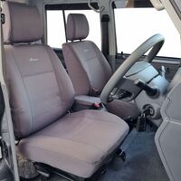 Wetseat Grey Seat Cover Bundle with Charcoal Stitching to suit Toyota Landcruiser 79 Series Dual Cab (GXL)