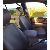 Wetseat Grey Seat Cover Bundle with Charcoal Stitching to suit Toyota Landcruiser 100 Series 03/1998 - 04/2005 (GX/GXL)