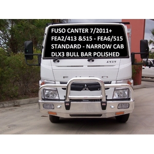 ECB Textura Black Deluxe 3 BullBar to suit Fuso Canter FE Narrow Cab 2011 - 10/12