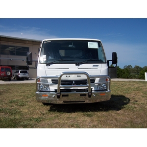 ECB Black Ripple Deluxe 3 BullBar to suit Fuso Canter FE Wide Cab 2012 - Onwards
