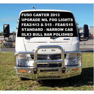 ECB Black Ripple Deluxe 3 BullBar to suit Fuso Canter FE Narrow Cab 10/12 - Onwards
