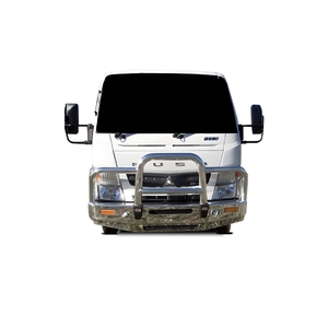 ECB Silver Hammertone Deluxe 3 BullBar with towpin to suit Fuso Canter FE Narrow Cab 10/12 - Onwards