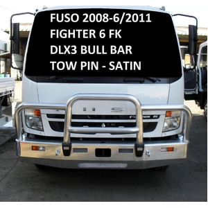 ECB Black Ripple Deluxe 3 BullBar with towpin to suit Fuso Fighter FK Euro 4 06/08 - 06/11