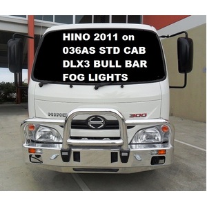 ECB Textura Black Deluxe 3 BullBar to suit Hino 300 Series 036A Standard Cab 2011 - 2020