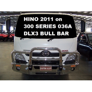 ECB Polished Deluxe 3 BullBar to suit Hino 300 Series 036A Wide Cab 2013 - 05/20