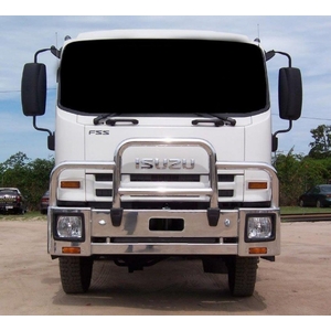 ECB Textura Black Deluxe 3 BullBar with towpin to suit Isuzu FSS (FH) 4X4 2008 - 11/21