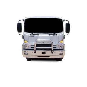 ECB Polished Deluxe 3 BullBar with towpin to suit Isuzu FRR600 (FH) ISJZ 2012 - Onwards