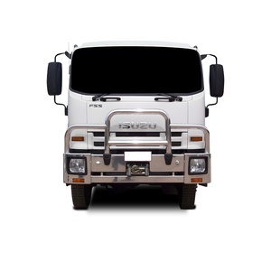 ECB Textura Black Deluxe 3 Winch Compatible BullBar to suit Isuzu FSS (FH) 4X4 2008 - Onwards