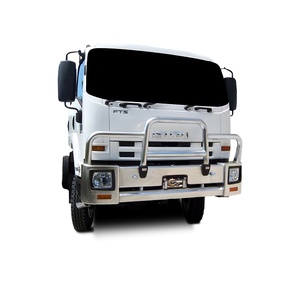 ECB Black Ripple Deluxe 3 Winch Compatible BullBar to suit Isuzu FTS (FH) 4X4 2008 - Onwards