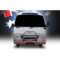 ECB Black Ripple Deluxe 3 BullBar to suit Toyota Coaster 08/07 - 01/17