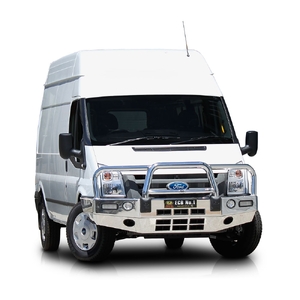 ECB Textura Black BullBar with Bumper Lights to suit Ford Transit VM RWD Only 09/06 - 08/14
