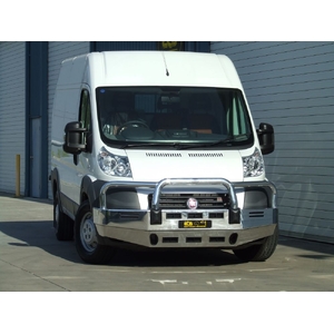 ECB Silver Hammertone BullBar to suit Fiat Ducato 09/11 - 09/14
