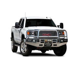 ECB Black Ripple Winch BullBar with Bumper Lights to suit GMC Denali 2500HD MY15 - 12/19